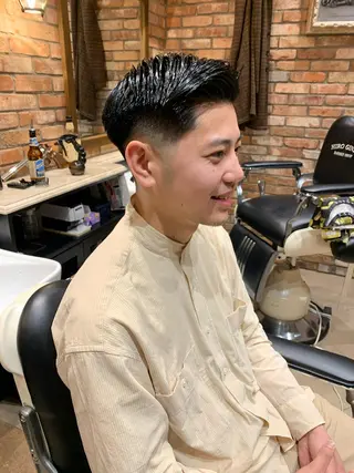 ショート メンズ HIROGINZAプレミアムバーバー赤坂店所属・田中 千恩のヘアスタイル