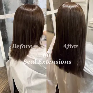 セミロング カラー 透明感カラー/ 藤原リックのヘアスタイル