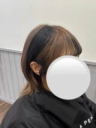 ミディアム LA PENSEE BRUN所属・大久保 桃夏のヘアスタイル