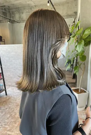 ミディアム カラー risako🇰🇷 韓国ヘア/レイヤーのヘアスタイル