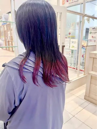 ロング カラー ヘアアレンジ 裾カラー/Aya🥀のヘアスタイル