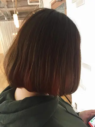 ショート カラー ハットリ /北習志野のヘアスタイル