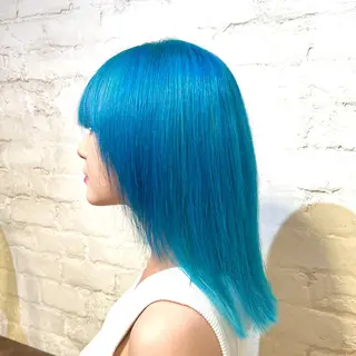 ミディアム カラー ✨ブリーチ支持No1 複雑履歴修正/舘岡のヘアスタイル