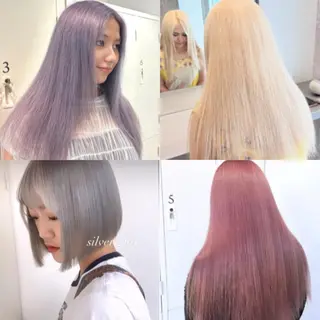 ロング カラー karin💋海外 バタフライカットのヘアスタイル