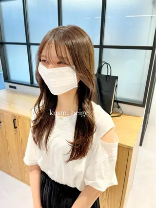 ロング カラー レイヤー/髪質改善/ 美髪矯正/手塚凌のヘアスタイル