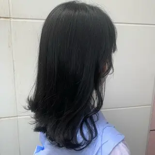 ミディアム カラー ヘアアレンジ soëll所属・🤍そぶえ　ゆうな/ 暖色カラー/縮毛矯正のヘアスタイル