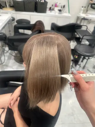 ミディアム 韓国ガーリー🤍ハイ トーン🤍Ayanaのヘアスタイル