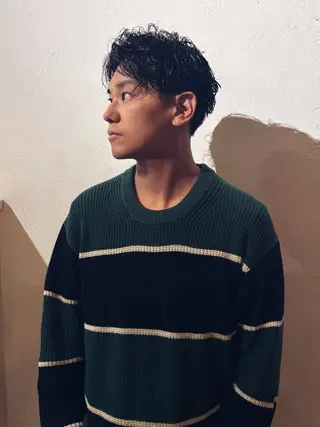 ショート パーマ メンズ ARCHE南堀江所属・ARCHE南堀江 MENS専用のヘアスタイル