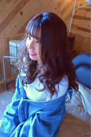 セミロング カラー パーマ ヘアアレンジ belle chambreイブカのその他イメージ