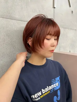 ショート カコ/レイヤーカット ヘアアレンジのヘアスタイル