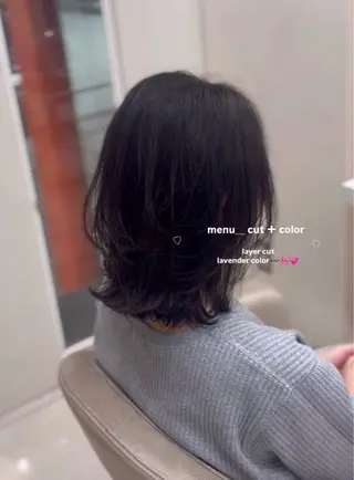ミディアム 🎀さ こﾁ🎀のヘアスタイル