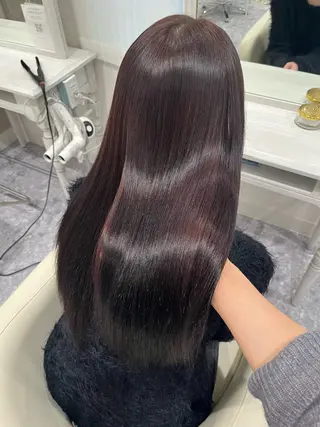 ロング カラー 河西 楓のヘアスタイル