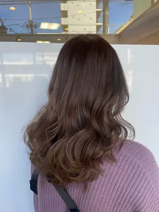 セミロング アイブロウ◎ rista藤岡佳世のヘアスタイル