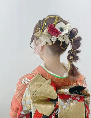 セミロング ヘアアレンジ GRANLUSSO 〜グランルッソ駅前店所属・木口 嘉美のヘアスタイル