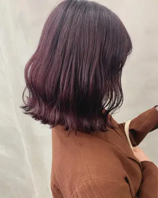 ミディアム カラー ブームボックス所属・🐝ハイトーンカラー hachi🐝のヘアスタイル