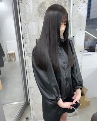 ロング カラー パーマ ヘアアレンジ ヘアケア特化型サロン newi 梅田のヘアスタイル