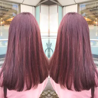 セミロング カラー 青木 茂樹⭐️ 透明感カラーのヘアスタイル