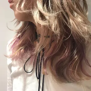 ミディアム 韓国式パーマ🔥 ブリーチ🔥TOMOのヘアスタイル