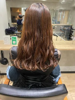 ロング パーマ 🪽似合わせカラー RENA.🪽🩶のヘアスタイル