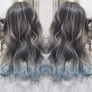 ロング カラー 皆巳 達郎のヘアスタイル