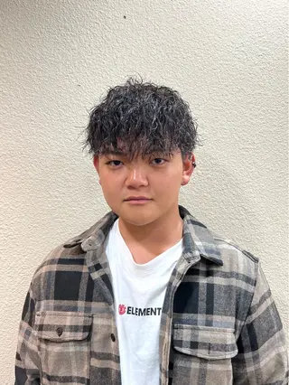 パーマ メンズ 茅ヶ崎パーマ特化/ スパイラル/ハルキのヘアスタイル