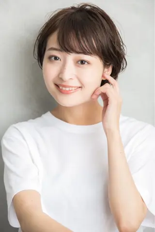 ショート カラー 巻けるケア縮毛矯正✨ ケアカラー✨山下のヘアスタイル