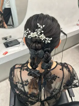 ロング ヘアアレンジ 🌷HARU 暖色/ヘアセット🫧のヘアスタイル