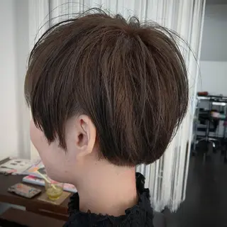 ショート カラー パーマ Add9 柳田健登のヘアスタイル
