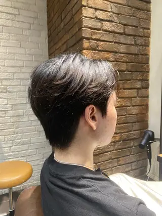 ショート パーマ メンズ 韓国ヘア/銀座/ 艶髪/ウチダのヘアスタイル