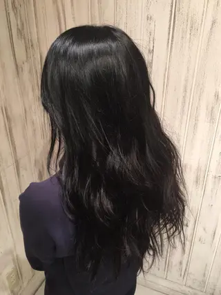 セミロング ロング カラー 永井大樹✨ 透明感カラー✨のヘアスタイル