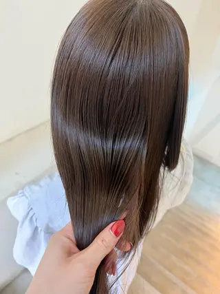ロング カラー 顔周りカット/透明感 カラー✂️MEIのヘアスタイル