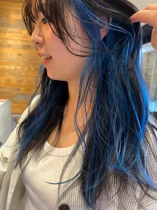 セミロング カラー メンズ メンズカット/縮毛 yutsuki ☻のヘアスタイル