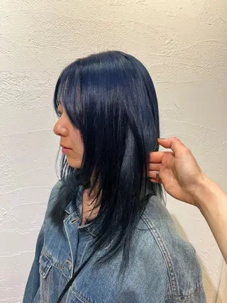 セミロング カラー ❤️ブリーチ暖色カ ラー❤️NAOのヘアスタイル