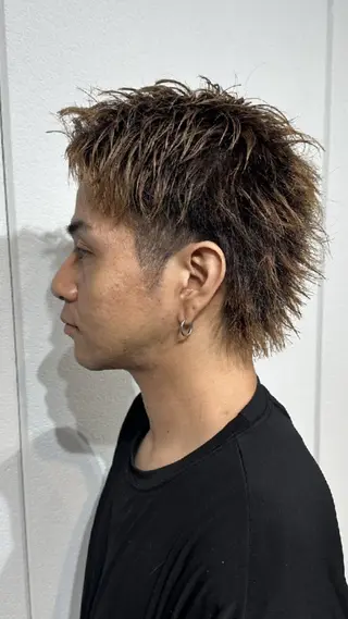 カラー メンズ ショート 大江 聖のヘアスタイル