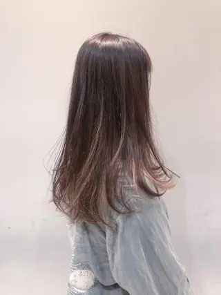 セミロング 似合わせ艶髪カラー ❤️ハダユミのヘアスタイル