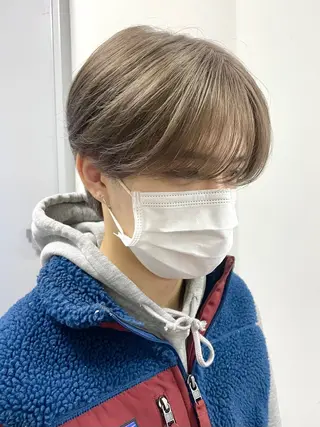 ショート センターパート/ マッシュ 小野 樹のヘアスタイル