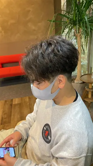 パーマ メンズ STYLE エキシティ店所属・【似合わせパーマ】 STYLE 杉原　魁のヘアスタイル