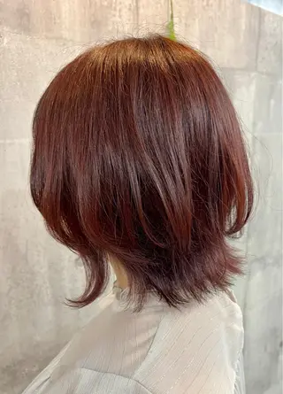ミディアム カラー レイヤー/韓国 ハイトーン興津史弥のヘアスタイル