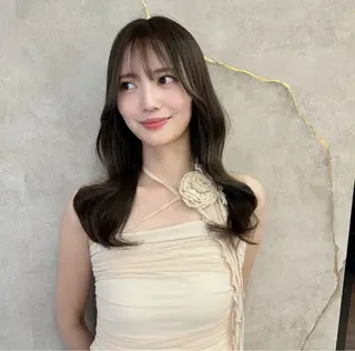 セミロング レイヤー、美髪矯正 🌹韓国ヘア芹奈のヘアスタイル