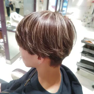 ショート カラー メンズ さくらば ここのヘアスタイル