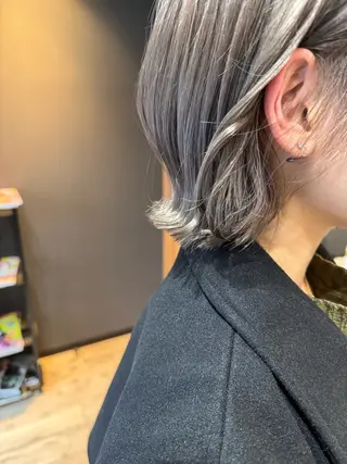 ミディアム カラー ワタナベ テルマサのヘアスタイル