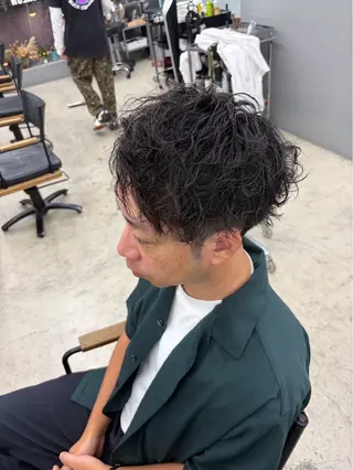 ショート パーマ メンズ メンズ専門サロン wokeのヘアスタイル