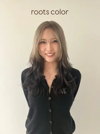 ロング Kasumi | くすみブラウン×渋谷のヘアスタイル