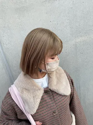ミディアム カラー 北本 まどかのヘアスタイル