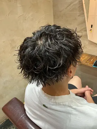 パーマ メンズ メンズ特化/パーマ/ フェードWATARUのヘアスタイル