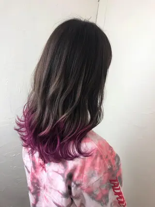 セミロング カラー 古山 勇太のヘアスタイル