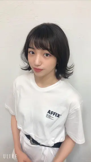 ミディアム カラー GLROW haruhiのヘアスタイル
