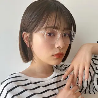 ショート カラー 🌱小顔ヘア/ボブ ミディアム/双葉🌱のヘアスタイル