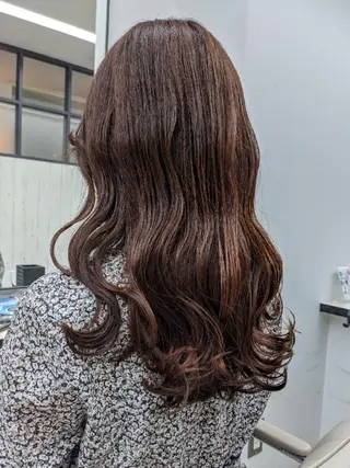 セミロング カラー パーマ ヘアアレンジ 🌼 AIKO🌼のヘアスタイル