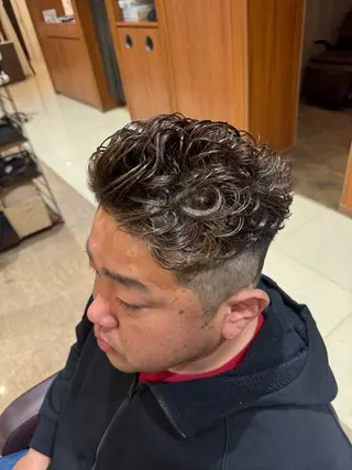 ショート パーマ メンズ カットメンズ限定KA ITOカラー練習中のヘアスタイル